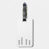 Spaans japenstaafje acrylhoudend Bagagelabel (Achterkant verticaal)