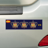 Spaans kampioen van Europa Euro 2012 Kings Bumpersticker (Op auto)