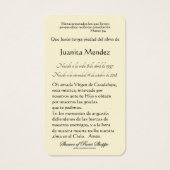 Spaans kind Jesus Rozen Religieuze Kaart (Achterkant)