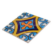 Spaans kruisdesign keramische foto Tile Tegeltje (Zijkant)