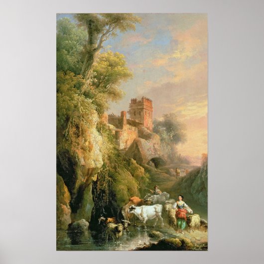 Spaans landschap poster (Voorkant)