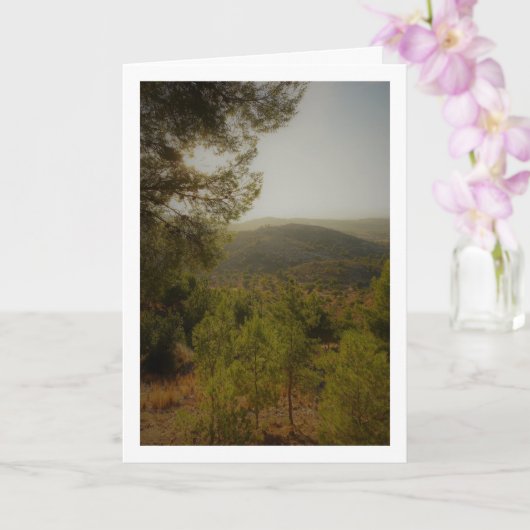 Spaans landschapsportret, Valencia, Spanje Kaart (Orchidee)