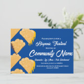 Spaans Latijns Festival Empanadas Kaart (Staand voorkant)