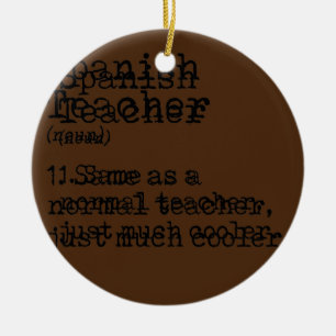 Spaans leraar Definitie Onderwijs onderwijzen Keramisch Ornament
