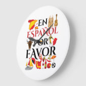 Spaans leraar en espanol voor grote klok (Hoek)