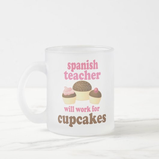 Spaans leraar (Funny) Gift Matglas Koffiemok (Links)