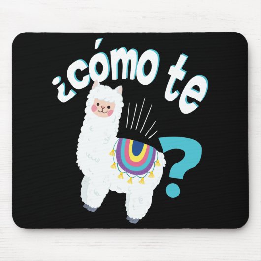 Spaans leraar Funny Llama Lover Alpaca Cute Gift Muismat (Voorkant)