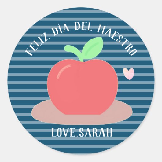 Spaans leraar/Maestra Appreciation Day Sticker (Voorkant)