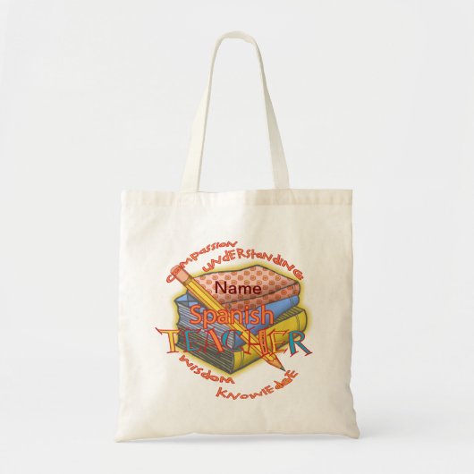 Spaans leraar Motto Tote Bag (Voorkant)