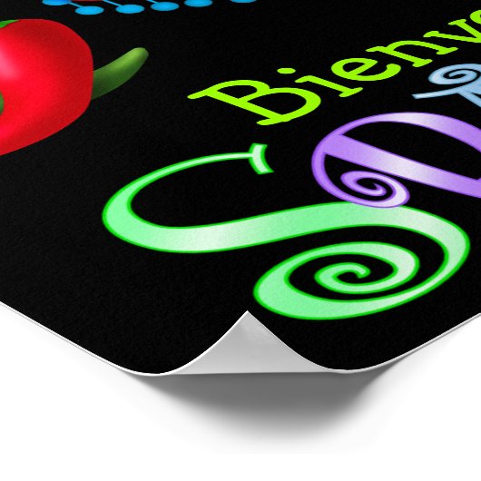 Spaans leraar Poster/Onderteken - SRF Poster (Hoek)