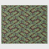 Spaans luna Moth Pattern Cadeaupapier (Vlak)