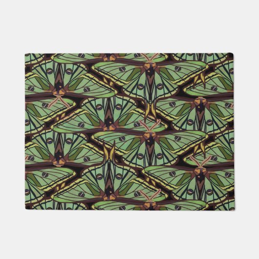 Spaans luna Moth Pattern Deurmat (Voorkant)