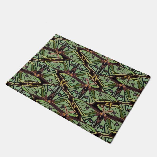 Spaans luna Moth Pattern Deurmat (Schuin)