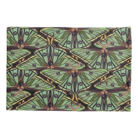 Spaans luna Moth Pattern Kussensloop (Achterkant)