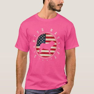 Spaans Mastiff Usa Vlag 4 juli Dog mam T-shirt