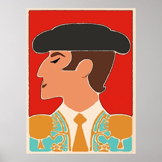 Spaans, Matador, Bull Fighter Poster (Voorkant)