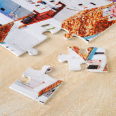 Spaans mediterraan dorp Jigzaag Puzzle Legpuzzel (Zijkant)
