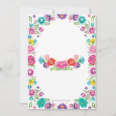 Spaans Mexicaans Floral Senorita Baby shower Meisj Kaart (Achterkant)