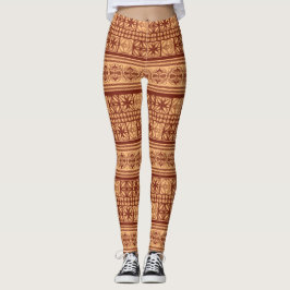 Spaans middeleeuws patroon leggings