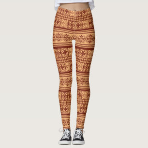 Spaans middeleeuws patroon leggings