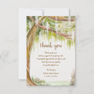 Spaans Mos Sympathie Dank u kaart