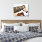 Spaans mosterd canvas afdruk (Insitu (Slaapkamer))