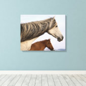 Spaans mosterd canvas afdruk (Insitu (Houten vloer))