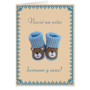 Spaans: Nacio un nino! geboorte van een baby