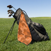 Spaans Oranje monocolor Camo Baseball Golfhanddoek (Groen)