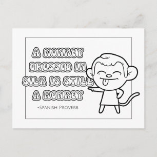 Spaans Proverb Coloring Briefkaart
