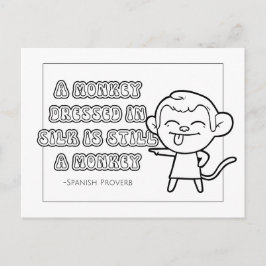 Spaans Proverb Coloring Briefkaart