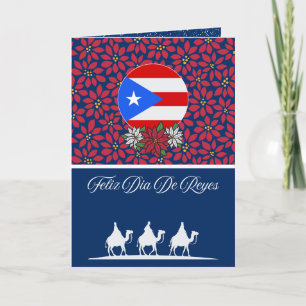 Spaans-Puerto Ricaanse Driekoningen Kerstmis Feestdagen Kaart