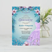 Spaans Quinceañera vether Dream catcher Invitati Kaart (Staand voorkant)