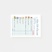 Spaans restaurant met rollenspel post-it® notes (Voorkant)