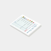 Spaans restaurant met rollenspel post-it® notes (Schuin)