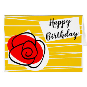 Spaans Roos Birthday Text landschap