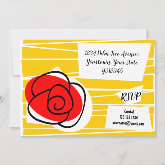 Spaans Roos Kaart (Achterkant)