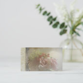 Spaans Roos quinceanera nodigt Visitekaartjes uit (Staand voorkant)