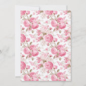 Spaans Rozen Bloemendoop Kaart (Achterkant)