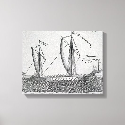 Spaans schip" canvas afdruk (Voorkant)