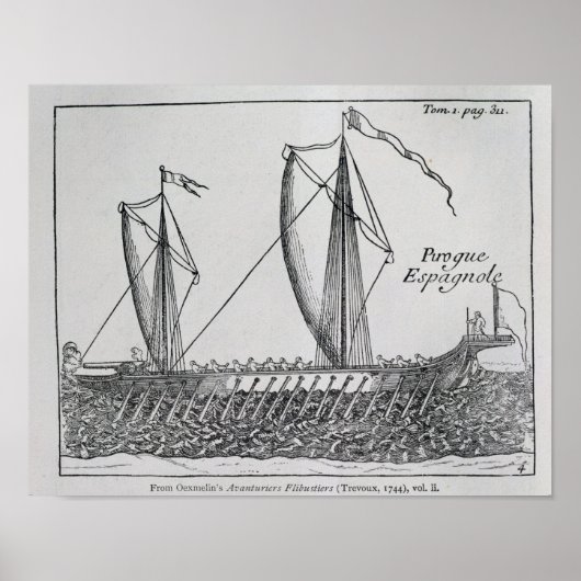 Spaans schip" poster (Voorkant)