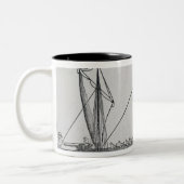 Spaans schip" tweekleurige koffiemok (Links)