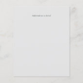 Spaans Script Wedding Detalles Sjabloon Enclosure (Achterkant)