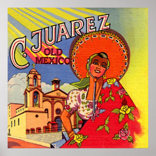 Spaans Senorita uit Cuidad Juarez Poster