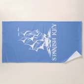 Spaans sleutelbediende handdoek - Wit Logo (Voorkant)