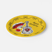 Spaans Souvenirs Border Verjaardagspapier bord (Gekanteld)