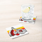 Spaans Souvenirs Classic Stripe onderzetter vierka (Insitu)