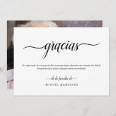 Spaans Spaans Spaans Spaans Spaans Spaans Spaans S Bedankkaart (Voorkant / Achterkant)