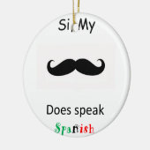 Spaans spreken keramisch ornament (Links)