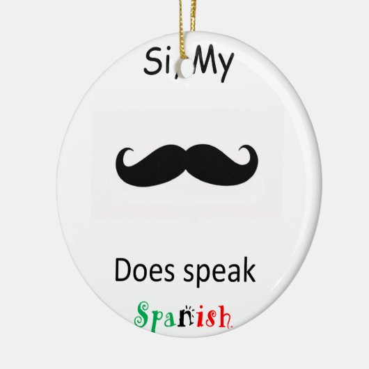 Spaans spreken keramisch ornament (Links)